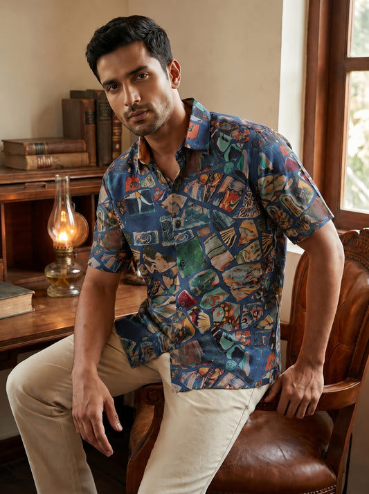 Artisan Gallery printed half shirt